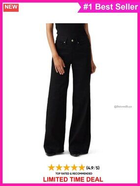 Women's 318 Shaping Wide-Leg Jeans Mid Rise Pleated Casual Denim
